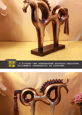 歐式復古家居飾品 一馬當先生肖馬樹脂工藝品的批發采購指南